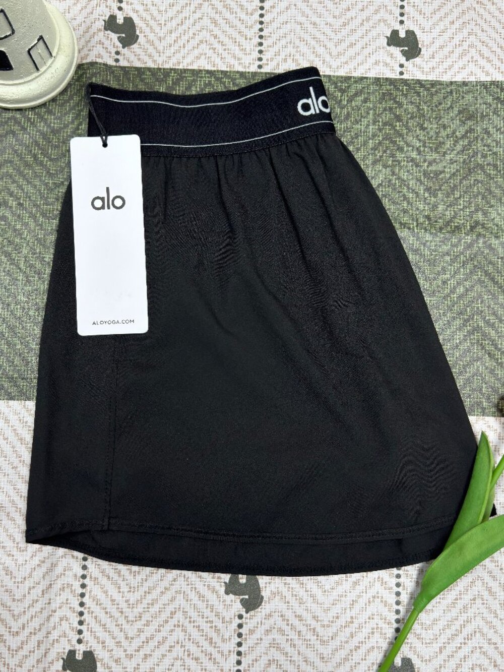 ALO Yoga Women’s Match Point Tennis Skirt Black🥰🖤Cute & Sporty Girly Style - Picture 4 of 7